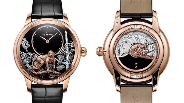 Petite Heure Minute Relief Monkey par Jaquet Droz : la montre grande luxe célébrant l'année du singe