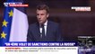 "Rien n'est interdit, rien n'est tabou": Emmanuel Macron confirme que des sanctions supplémentaires seront prises si la Russie "intensifie les scènes de guerre"