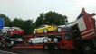 7 Porsche Cayman GT4 détruites lors d'un accident de la route
