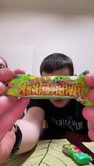 Sour Candy Makes for a Funny Face