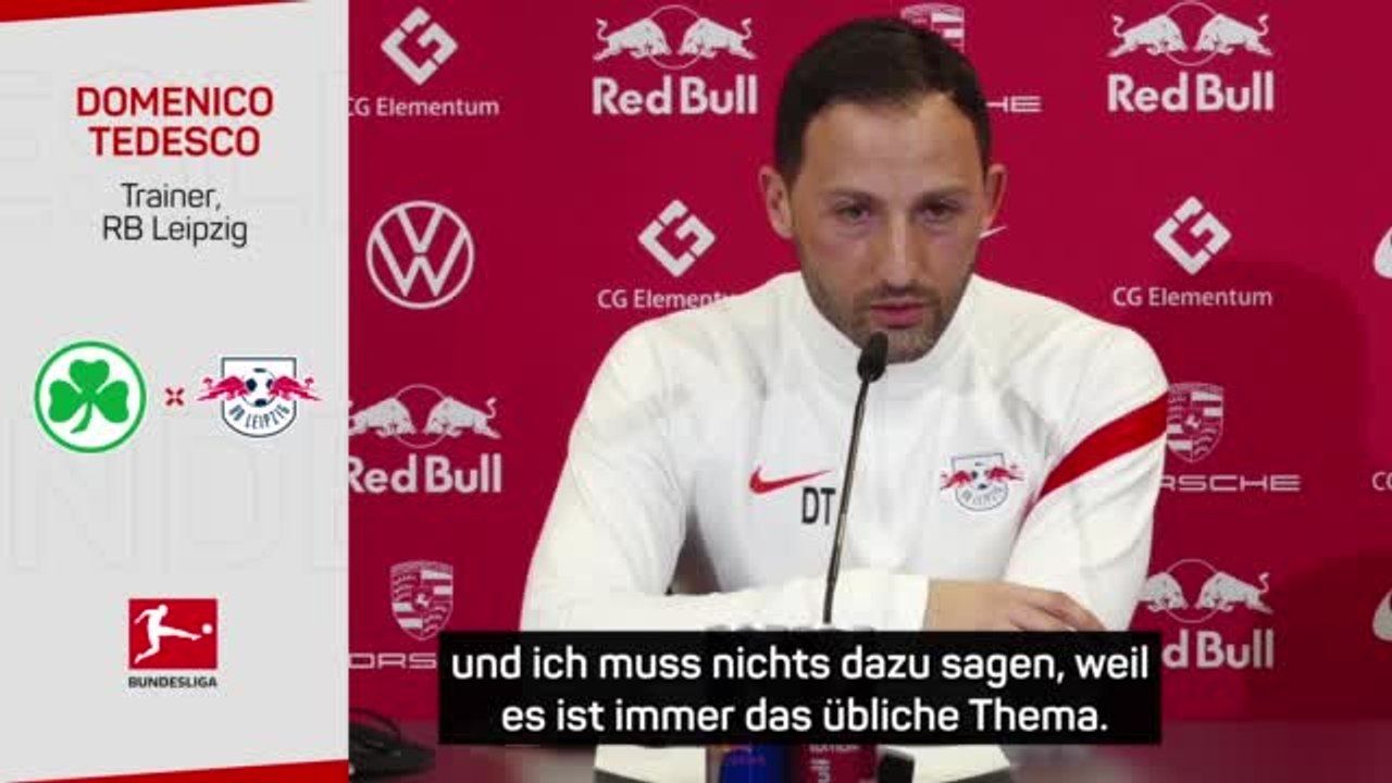 Tedesco: “Sind auch gegen Fürth Profis genug”