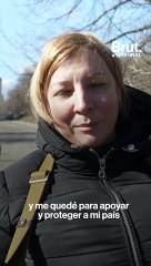 Alexandra se quedó en Ucrania para defender su país