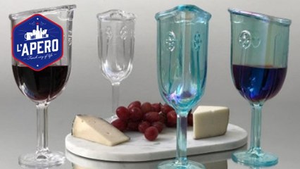 Buvez du vin autrement avec le verre à vin "masque"