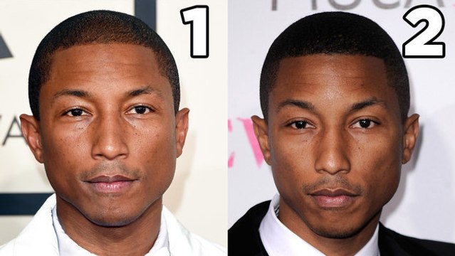 A votre avis, lequel de ces Pharrell Williams est le plus jeune ?