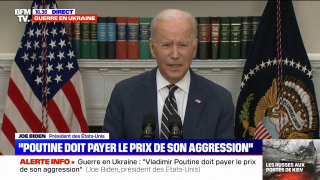 Pour Joe Biden, les oligarques russes font partie de cette kleptocratie qui existe à Moscou