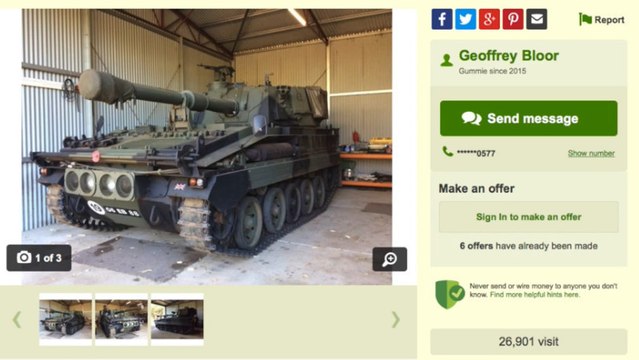 Vous pouvez acheter ce tank Abbot 433 sur internet