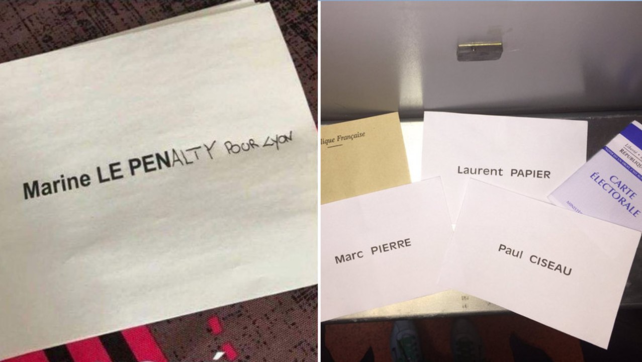 Présidentielle 2017 : les bulletins de vote nuls les plus drôles imaginés par les électeurs