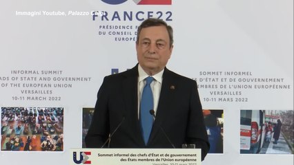 Draghi: "Non siamo in economia di guerra ma e' bene prepararsi"