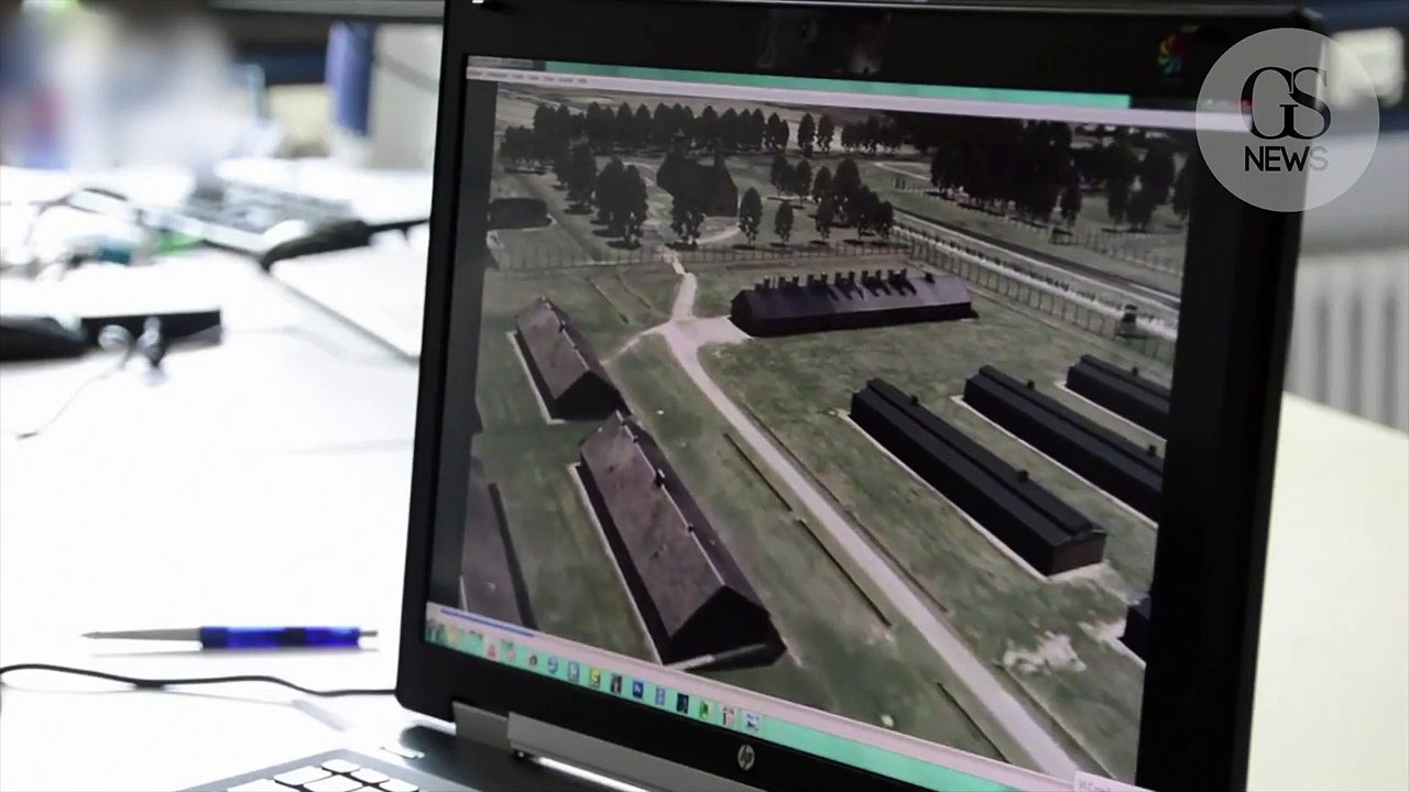 La police allemande recrée le camp d'Auschwitz...