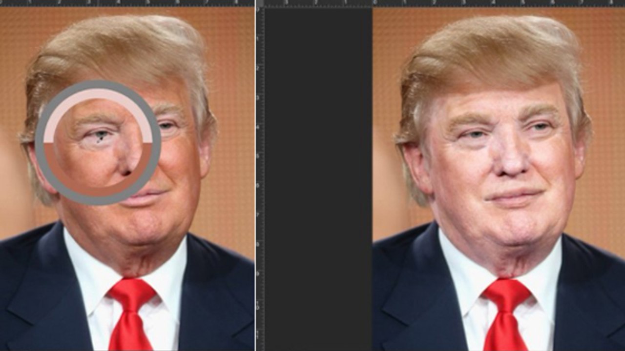 Donald Trump sans bronzage, ça ne s
