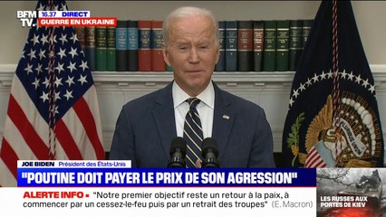 Joe Biden: "Les États-Unis ont l'intention d'apporter une aide de près d'un milliard de dollars à l'Ukraine"