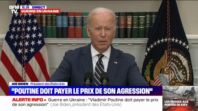 Joe Biden: Nous n'allons pas mener une guerre contre la Russie en Ukraine