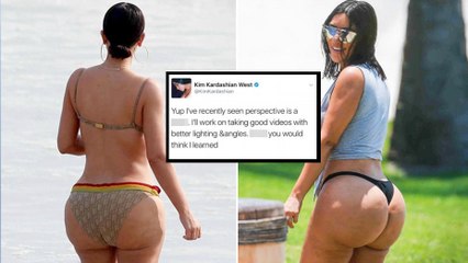 Kim Kardashian : sa réponse après les critiques provoquées par les photos non retouchées de ses fesses