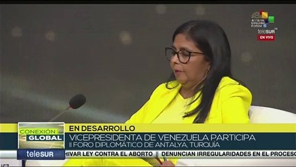 Vicepresidenta de Venezuela confirma que continuarán conversaciones con EE.UU.