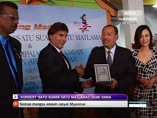 Konsert 'Satu Suara Satu Matlamat' demi dana