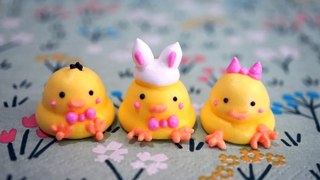 【Cute Meringue Cookie Recipe】Easter Chicks with Bunny Ears【かわいいメレンゲクッキー】イースターに♪うさぎ耳のひよこの作り方