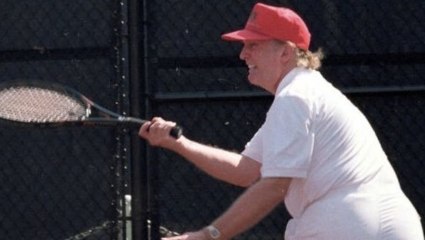 Une photo de Donald Trump jouant au tennis est réapparue au plus grand plaisir des internautes