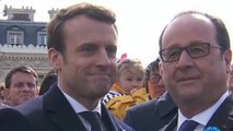 Un détail de la photo Macron/Hollande a bien amusé les internautes