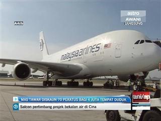 MAS tawar diskaun 70 peratus