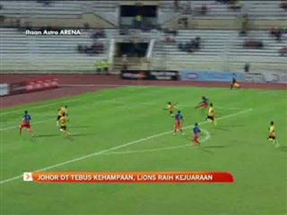 Johor DT tebus kehampaan, Lions juara