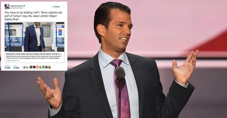 Donald Trump Jr : après avoir critiqué Sadiq Khan ses propos font polémique sur les réseaux sociaux