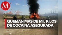 Incineran más de mil 600 kilos de cocaína en Colima