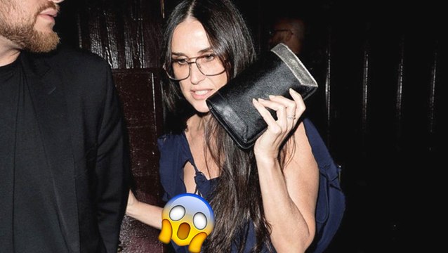 Demi Moore : l'actrice de 54 ans laisse échapper un téton face aux photographes