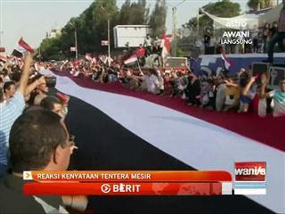 Reaksi kenyataan tentera Mesir