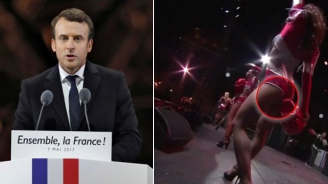 Macron élu président : les internautes choqués par les danseuses en petites tenues sur la scène du Louvre