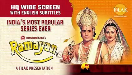 रामायण - Ramayan Full Episode 74 | HQ WIDE SCREEN with English Subtitles| Ramanand Sagar Krit | Tilak