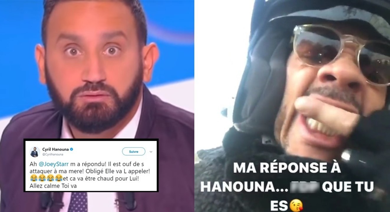 JoeyStarr insulte Cyril Hanouna sur Snapchat, l'animateur lui répond : "Il est ouf de s'attaquer à ma mère !"