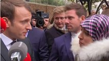 Emmanuel Macron : interpellé par une femme marocaine qui lui demande l'asile en France