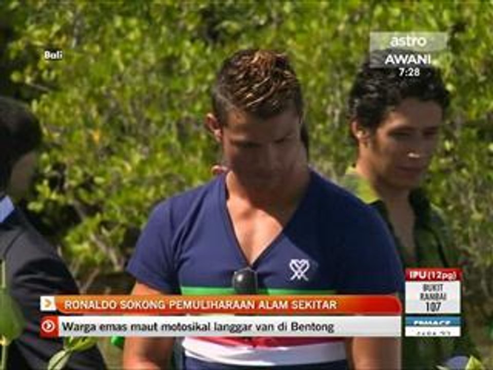 Ronaldo sokong pemuliharaan alam sekitar