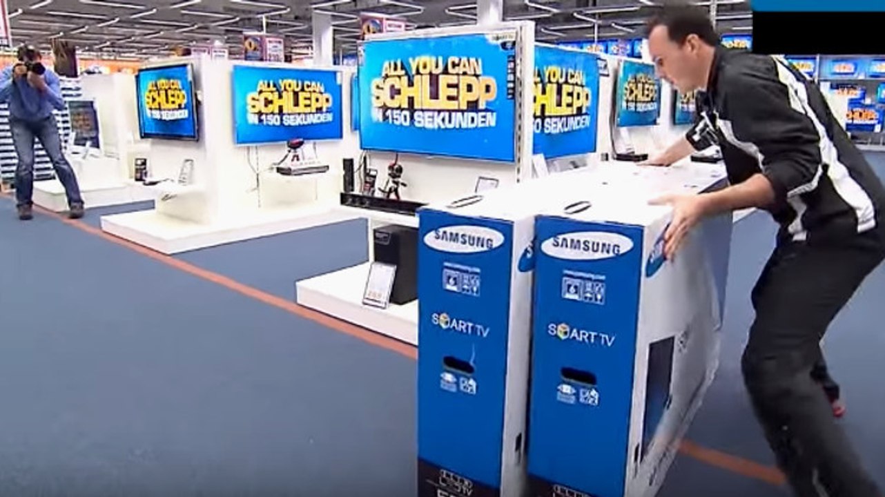 Un supermarché lui offre 150 secondes pour prendre tout ce qu'il veut... gratuitement !