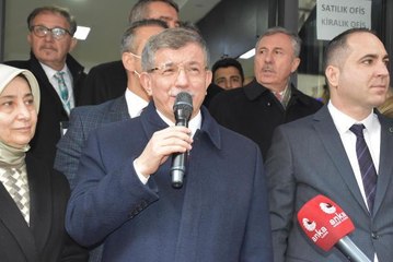DAVUTOĞLU, İZMİR'DE PARTİSİNİN İL BİNASI AÇILIŞINA KATILDI