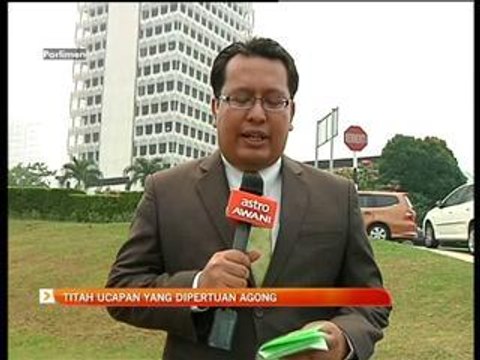 Titah ucapan Yang Di-pertuan Agong
