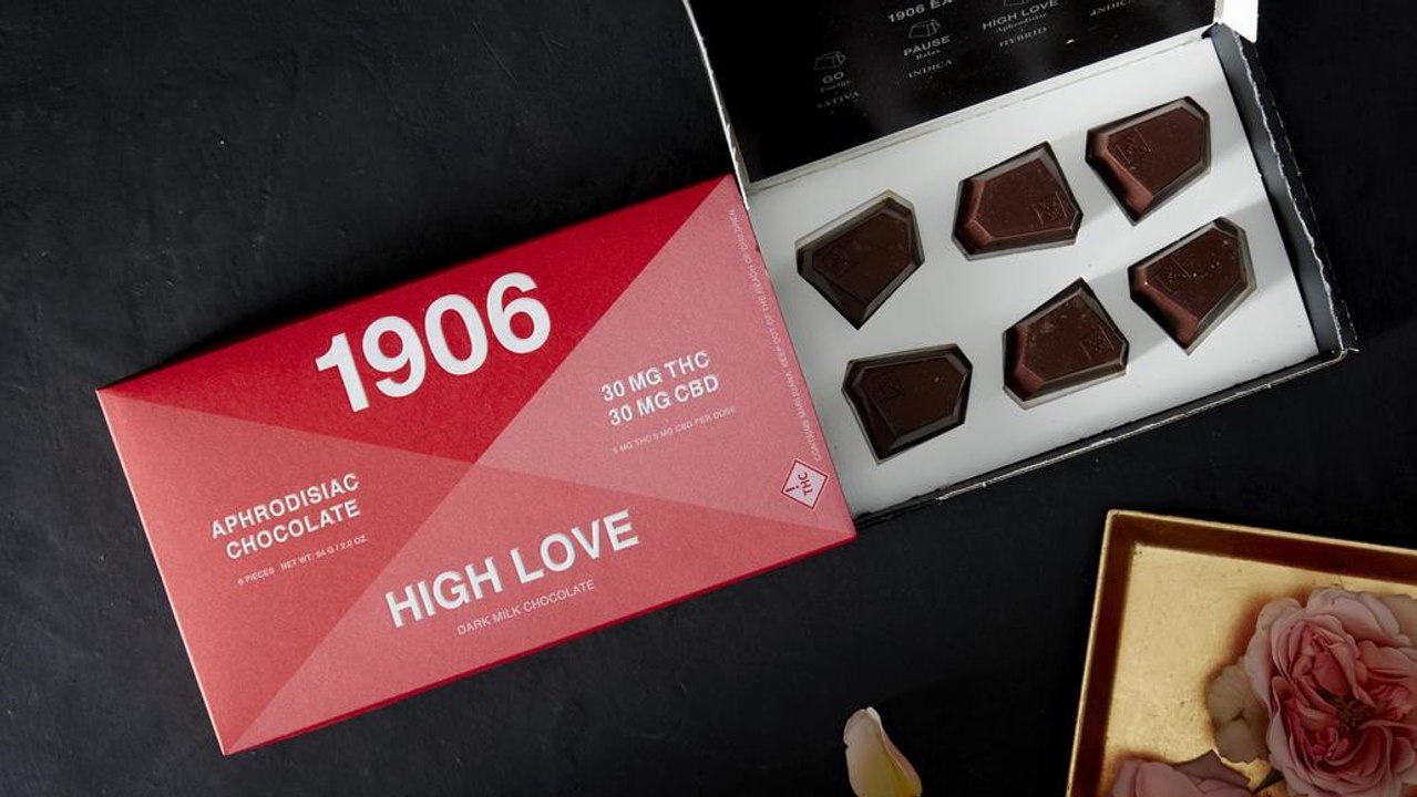 1906 High Love : le chocolat aphrodisiaque au cannabis aussi puissant que le Viagra