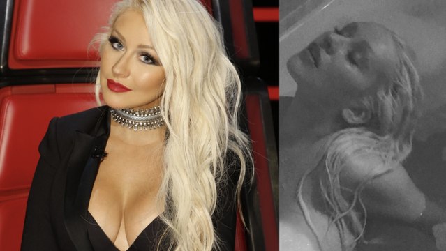Christina Aguilera partage une série de photos très chaudes dans son bain