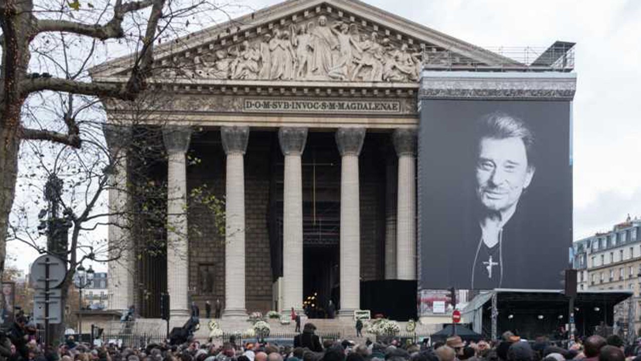 Hommage Johnny Hallyday à la Madeleine : son "f...
