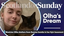 Olha's Dream: Olha Oltarzhevska is sheltering from Russian bombs with her family, neighbours and pets