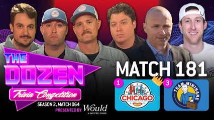 #1 Trivia Ranking On Line With Chicago Vs. Minihane In Battle For Crown VI (The Dozen pres. by Would, Match 181)