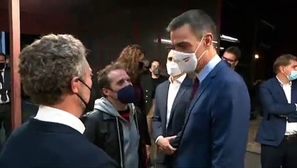 Pedro Sánchez visita las instalaciones de Netflix en Tres Cantos.