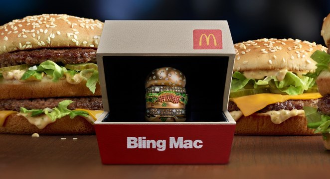 Saint-Valentin 2018 : McDonald's dévoile une bague Bling Mac d'une valeur de 12 500 dollars