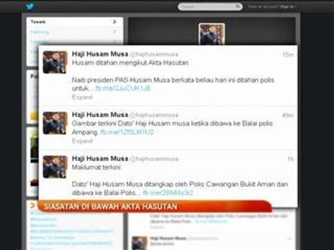 Siasatan di bawah Akta Hasutan