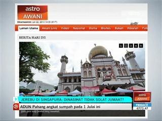 Singapura: Dinasihat tidak solat Jumaat