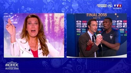 Anne-Claire Coudray revient sur la bourde de Paul Pogba après la finale France-Croatie