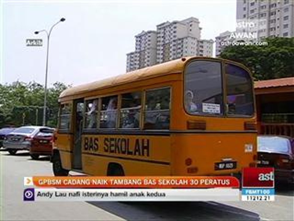 GPBSM cadang naik tambang bas sekolah 30 peratus