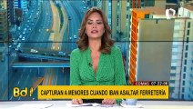 Comas: capturan banda integrada por menores cuando iban a asaltar ferretería