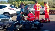 Les images impressionnantes de l'accident de scooter de Georges Clooney