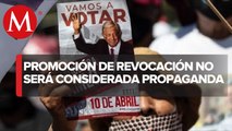 Diputados aprueban que difusión de revocación no sea considerada propaganda